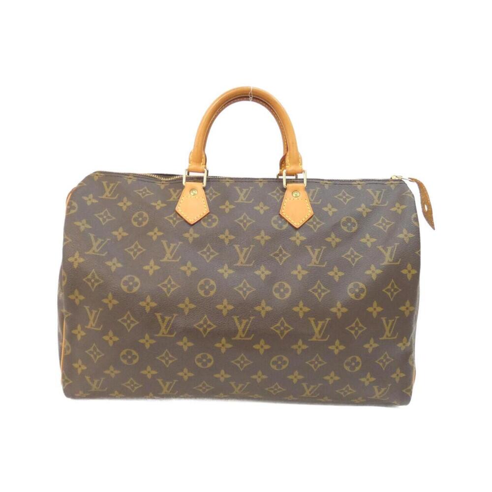 LOUIS VUITTON Authentic Brown Monogram Speedy 40 Boston Bag